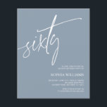 Papier Budget Dusty Blue Minimal 60e anniversaire Invitat<br><div class="desc">*** Veuillez saisir H011 dans la recherche de magasin pour trouver tous les articles correspondants *** Ou visitez notre collection Dusty Blue Minimalist. *** Ce design de haute qualité est facile à customiser pour correspondre à vos couleurs, styles et thèmes mariages. Pour plus de personnalisation, cliquez sur le lien "Modifier...</div>