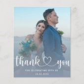 Papier Budget Dusty Blue & Photo Merci Mariage (Devant)