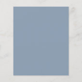 Papier Budget Dusty Blue Rehearer Dîner Invitation (Dos)
