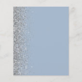 Papier Budget Dusty Blue Silver Parties scintillant Enreg (Dos)