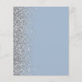 Papier Budget Dusty Blue Silver Parties scintillant Maria (Dos)