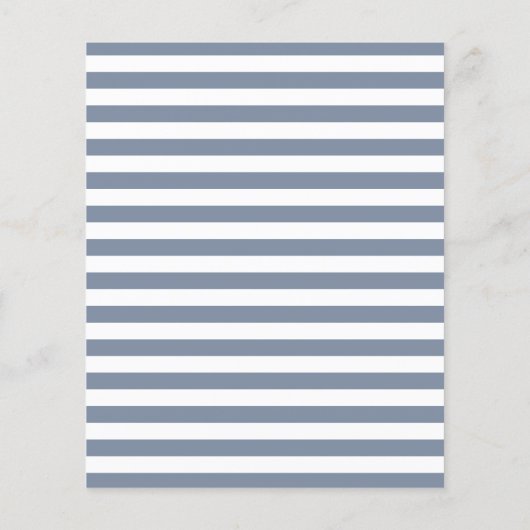 Papier Budget Dusty Blue Stripes Garçon première communio (Dos)