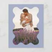 Papier BUDGET Dusty Blue Wave Mariage photo (Dos)