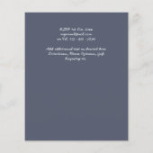 Papier BUDGET Dusty Blue Wedding Invitation (Dos)