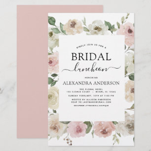 Papier Budget Dusty Fête des mariées rose déjeuner Floral