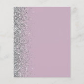Papier Budget Dusty Lilac Argent Pailleté Enregistrer la  (Dos)