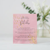 Papier BUDGET Dusty Mariage d'or rose (Debout devant)