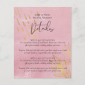 Papier BUDGET Dusty Mariage d'or rose (Devant)