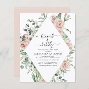 Papier Budget Dusty Pink Brunch & Bubbly Fête des mariées