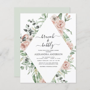 Papier Budget Dusty Pink Brunch & Bubbly Fête des mariées