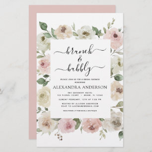 Papier Budget Dusty Pink Brunch & Bubbly Fête des mariées