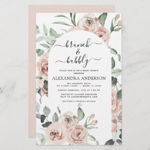 Papier Budget Dusty Pink Brunch & Bubbly Fête des mariées