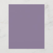 Papier Budget Dusty Purple Floral Baby shower de verdure (Dos)