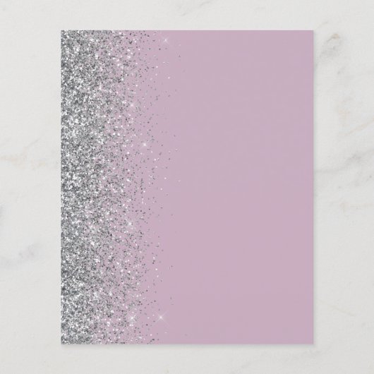 Papier Budget Dusty Purple Silver Parties scintillant Mar (Dos)