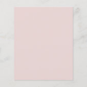 Papier Budget Dusty Rose Floral Baby Sprinkle Invitation (Dos)