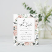 Papier Budget Dusty Rose Floral Eucalyptus Enregistrer la (Debout devant)