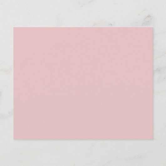 Papier Budget Dusty Rose Florals Invitation Fiançailles (Dos)