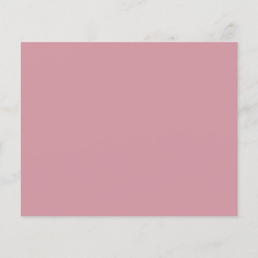 Papier BUDGET Dusty Rose Mariage Enregistrer La Date (Dos)