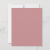 Papier BUDGET Dusty Rose Photo Mariage Merci (Dos)