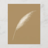 Papier Budget Earthy Boho Pampas Faire-part de mariage (Dos)