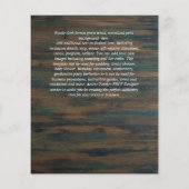 Papier BUDGET ÉCONOMISER LES DATES Tournesols Rustiques v (Dos)