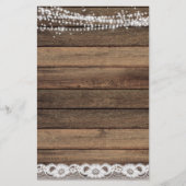 Papier Budget Économisez la date Rustic Farmhouse (Dos)