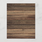 Papier Budget Économisez la date Rustic Farmhouse Invitat (Dos)