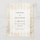 Papier Budget Économisez Notre Date Faux Gold Calligraphi (Dos)