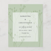 Papier Budget Économisez Notre Date Faux Gold Calligraphi (Dos)