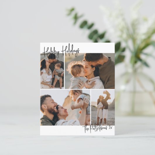 Papier Budget écriture 4 multi-photo Noël vacances (Debout devant)