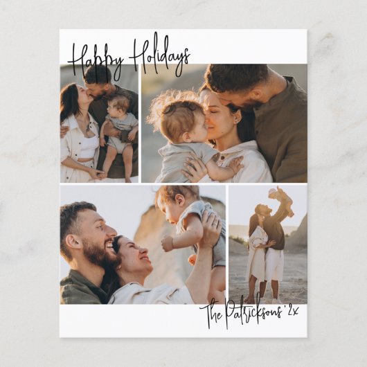 Papier Budget écriture 4 multi-photo Noël vacances (Devant)