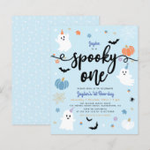 Papier Budget Éffrayant Un Fantôme Halloween Premier anni (Devant / Derrière)