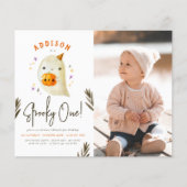 Papier Budget Éffrayant un Halloween photo d'anniversaire (Devant)