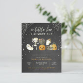 Papier Budget Éffrayant Un Petit Baby shower D'Halloween  (Debout devant)