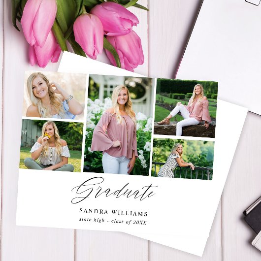 Papier Budget Ele Chic 5 Multi Photo Graduate Annonce