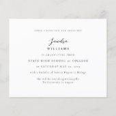 Papier Budget Ele Chic 5 Multi Photo Graduate Annonce (Dos)