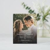 Papier Budget Elegant 2 Photo QR Code Tout en un Mariage (Debout devant)