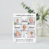 Papier Budget Élégant 5 Photo Funérailles Célébration De  (Debout devant)