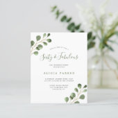 Papier Budget élégant 60 ans anniversaire invitation fête (Debout devant)