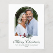 Papier Budget Élégant Arc Botanique Photo de vacances (Devant)