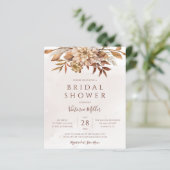 Papier Budget Élégant automne Fête des mariées moderne (Debout devant)