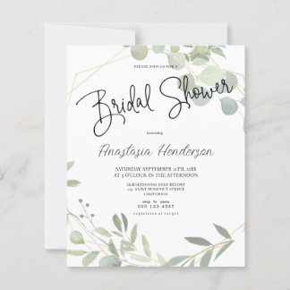 Papier Budget Elegant Bridal shower.