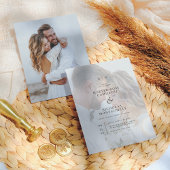 Papier Budget Élégant Calligraphie Monogramme Photo Maria