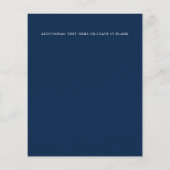 Papier BUDGET Élégant Double Monogramme Mariage Bleu Vert (Dos)