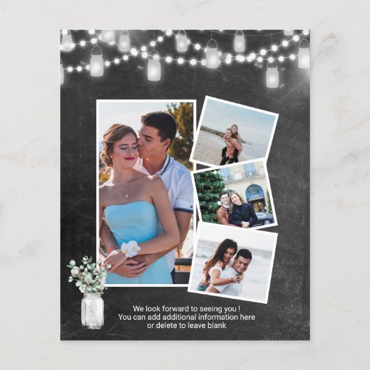 Papier BUDGET Elégant Eucalyptus I DO Party Invitation (Dos)