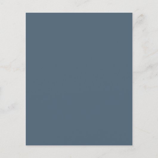 Papier Budget Élégant Faire-part de mariage de script ble (Dos)