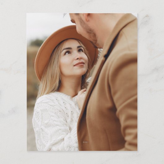 Papier Budget Élégant Faire-part de mariage de superposit (Dos)