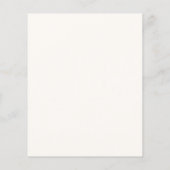Papier Budget Élégant Faire-part de mariage Floral Bourgo (Dos)