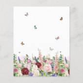 Papier Budget Elégant Floral Houseécher Party (Dos)