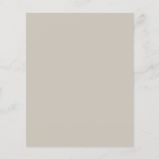 Papier Budget Élégant Formal Taupe Beige Mariage Invitati (Dos)